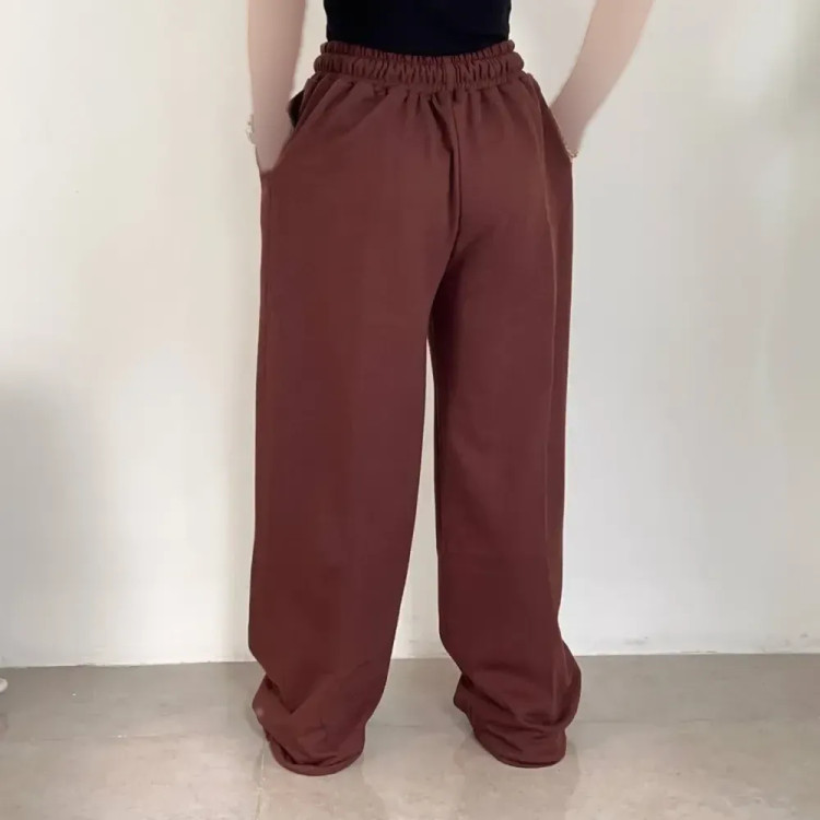 شلوار بگ دورس زنانه داخل کرک گرم بالا با قابلیت تبدیل به جاگر سایز 38 تا 46