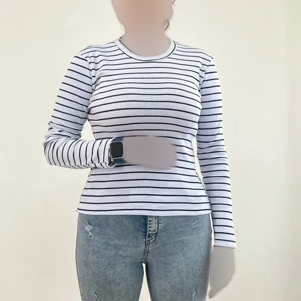 بلوز یقه گرد کبریتی زنانه کد 1225 مناسب سایز 38 تا 46