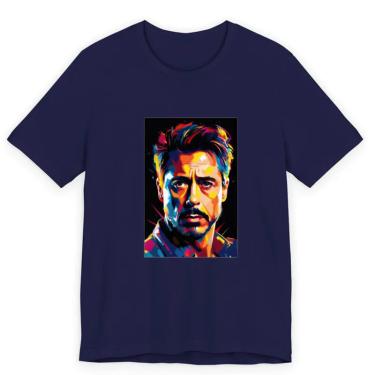 تیشرت آستین کوتاه مردانه یقه گرد نخی مدل دی کاپریو کد 129