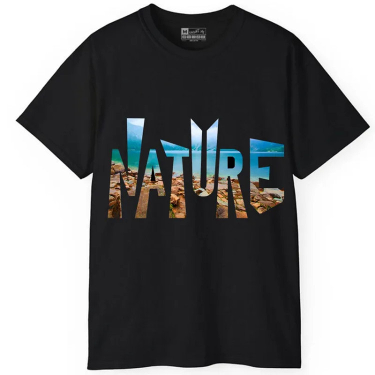 تیشرت آستین کوتاه مردانه مدل کلمه انگلیسی کد 1127