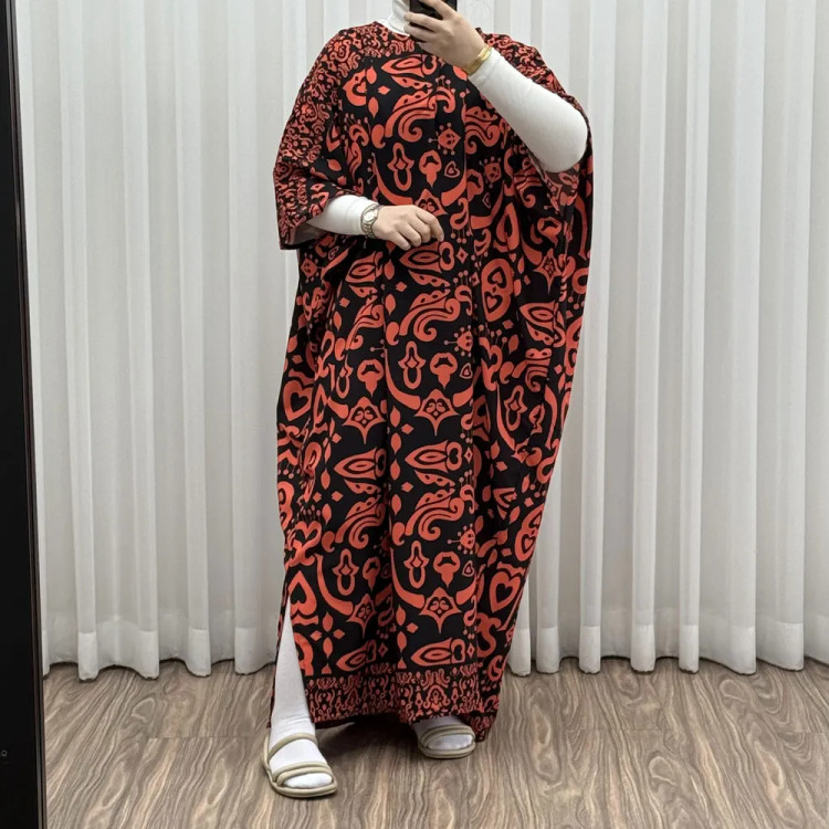 پیراهن زنانه فلور بوگاتی مدل مرجان فری سایز مناسب سایز 40 تا 65