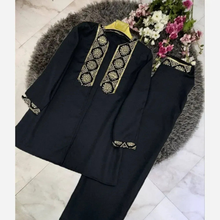کت شلوار زنانه مجلسی پارچه پرشین مکانیک فری سایز 36 تا 46