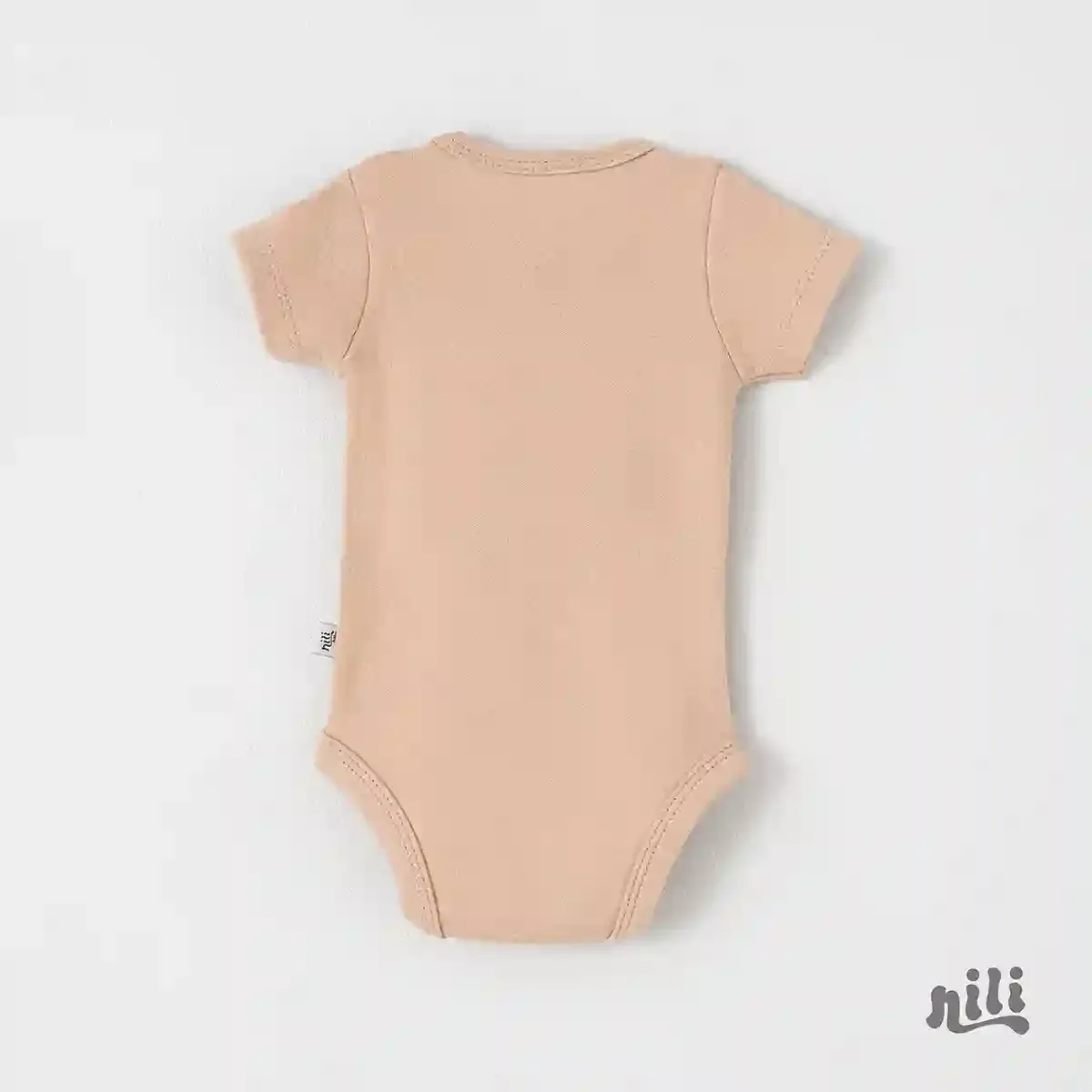 زیر دکمه آستین کوتاه خرس کارامل نخ پنبه ضد حساسیت