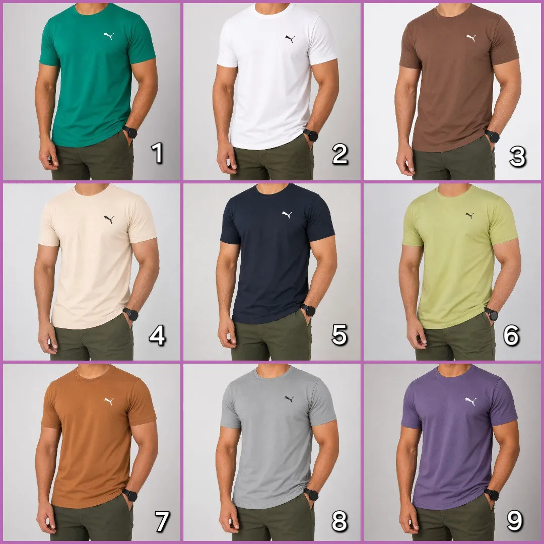 تیشرت مردانه پنبه رنگبندی مختلف سایز لارج تا 3XL
