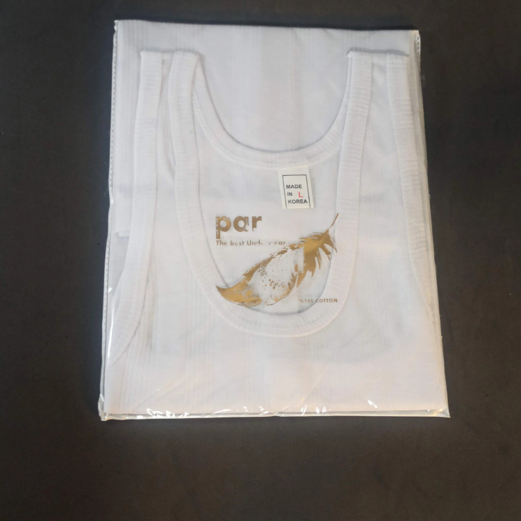 رکابی مردانه پنبهای بسته سه عددی رنگی سایز L تا 2XL