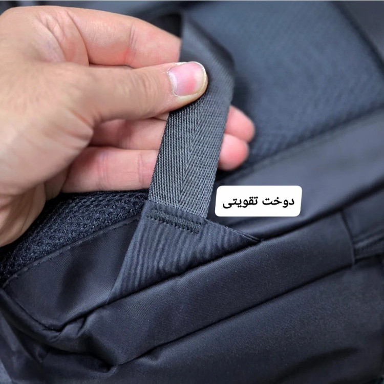 کوله پشتی لپتاپی قفل دار مناسب روزمره اداری دانشجویی و دبیرستانی ارتفاع 44 سانتی متر