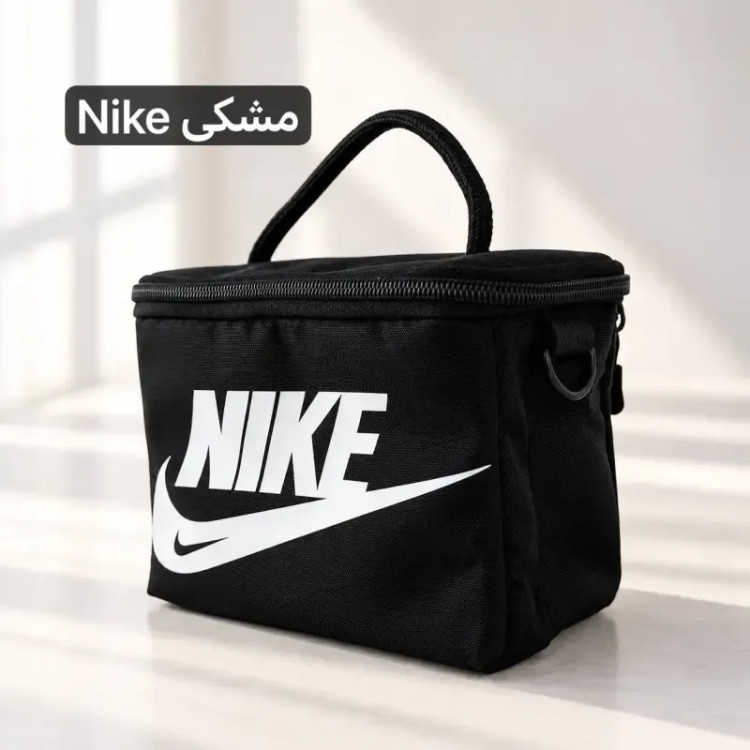 کیف ظرف غذا پارچه ای با بند بلند و جیب دار ابعاد 20 در 15 سانتیمتر