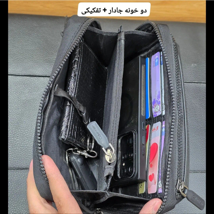 کیف دوشی دستی اسپرت کلوین کلاین پارچه برزنتی آب گریز سه کاره